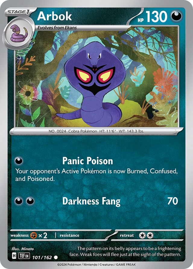 Arbok Reverse Holo 101/162