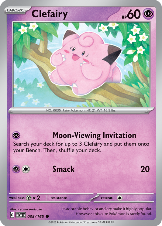 Clefairy Reverse Holo 035/165