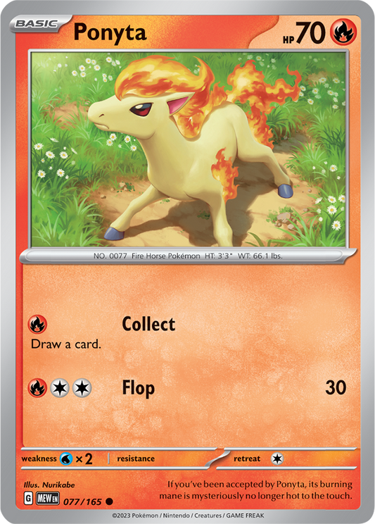 Ponyta Reverse Holo 077/165