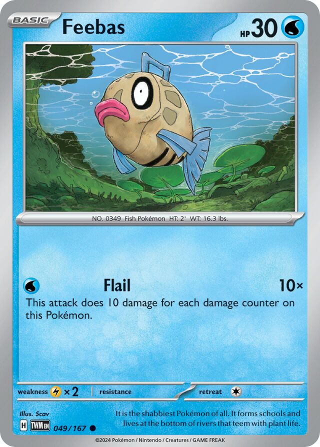 Feebas Reverse Holo 049/167