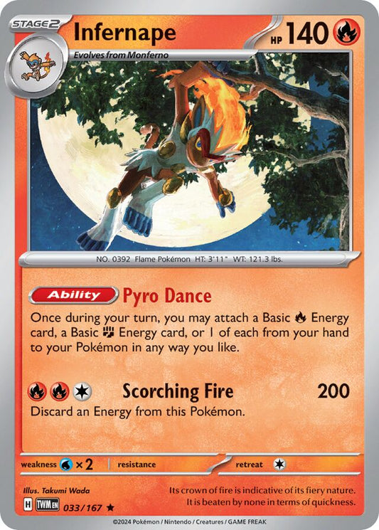 Infernape Reverse Holo 033/167