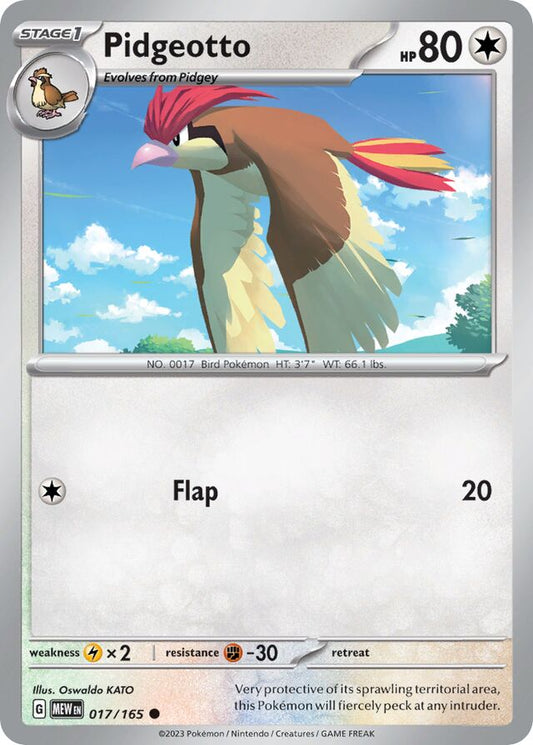 Pidgeotto Reverse Holo 017/165