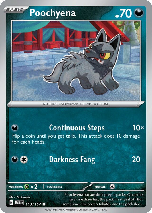 Poochyena Reverse Holo 113/167