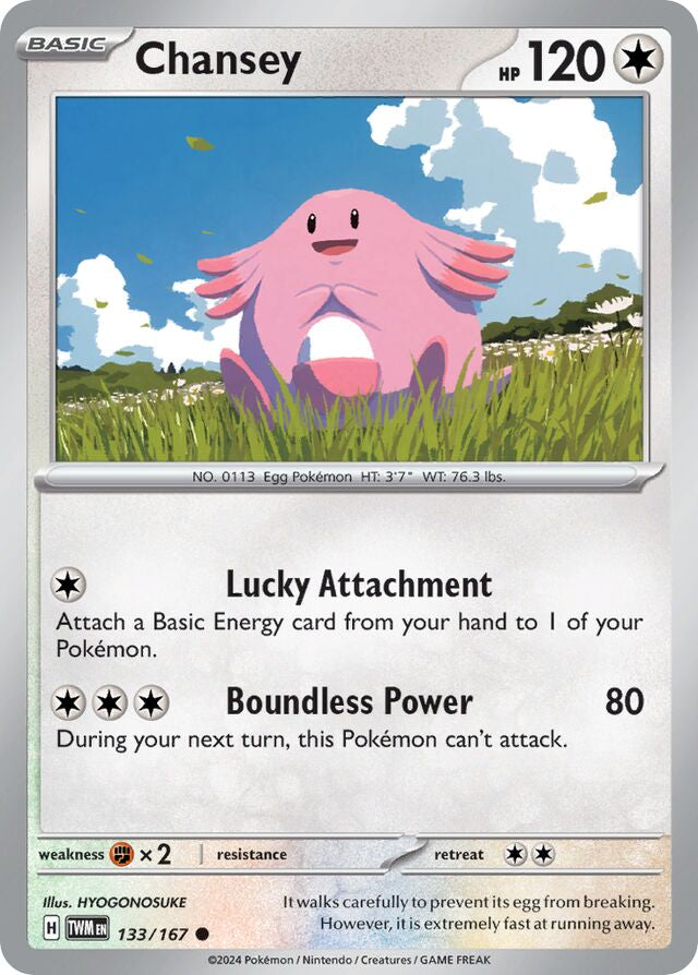 Chansey Reverse Holo 133/167