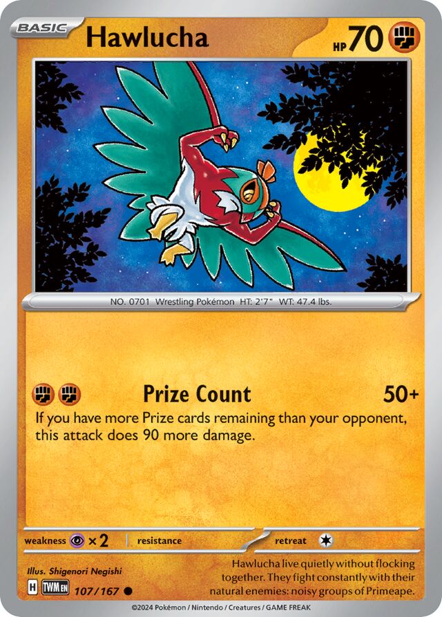 Hawlucha Reverse Holo 107/167