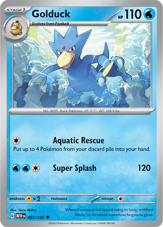 Golduck Reverse Holo 055/165