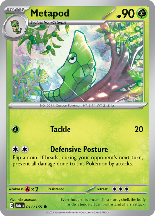 Metapod Reverse Holo 011/165