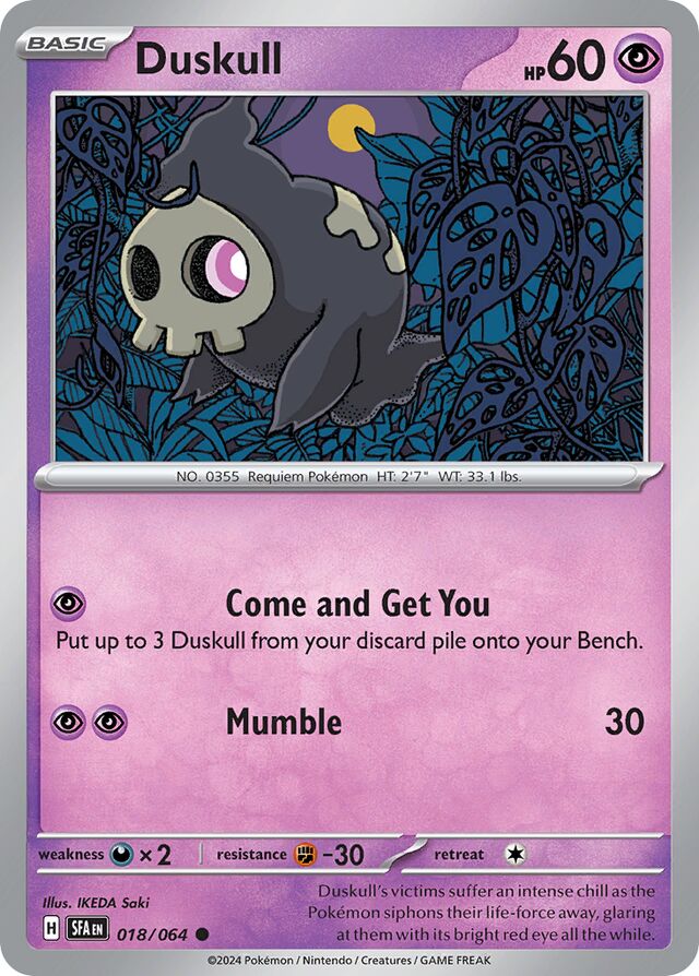 Duskull Reverse Holo 018/064