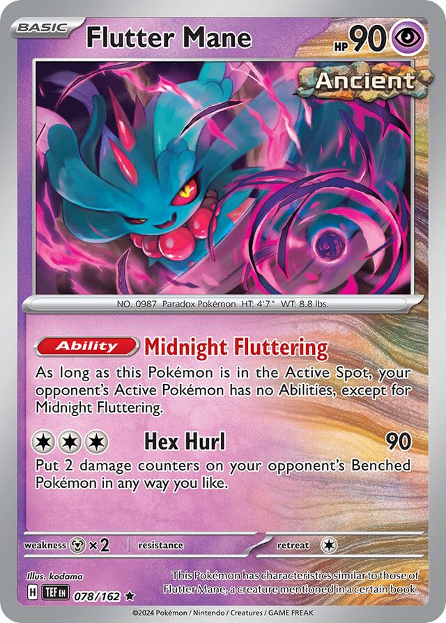 Flutter Mane Reverse Holo 078/162