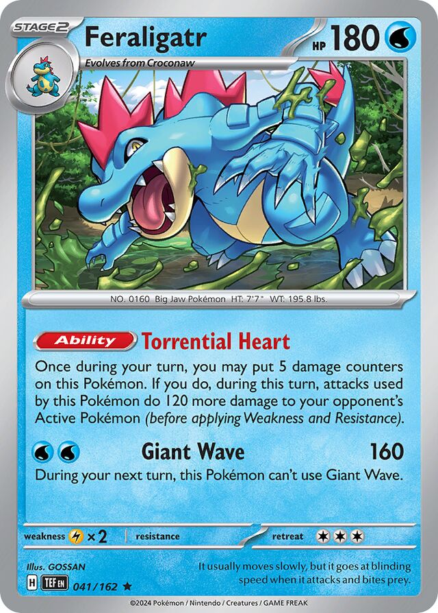 Feraligatr Reverse Holo 041/162