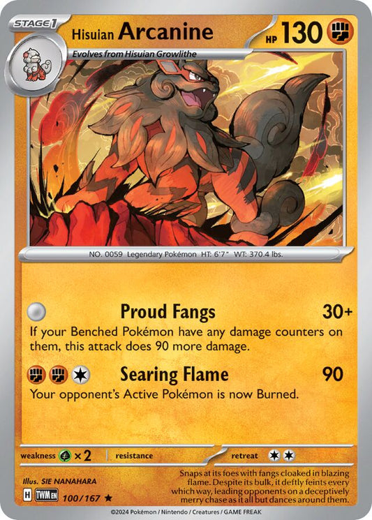 Arcanine Reverse Holo 100/167