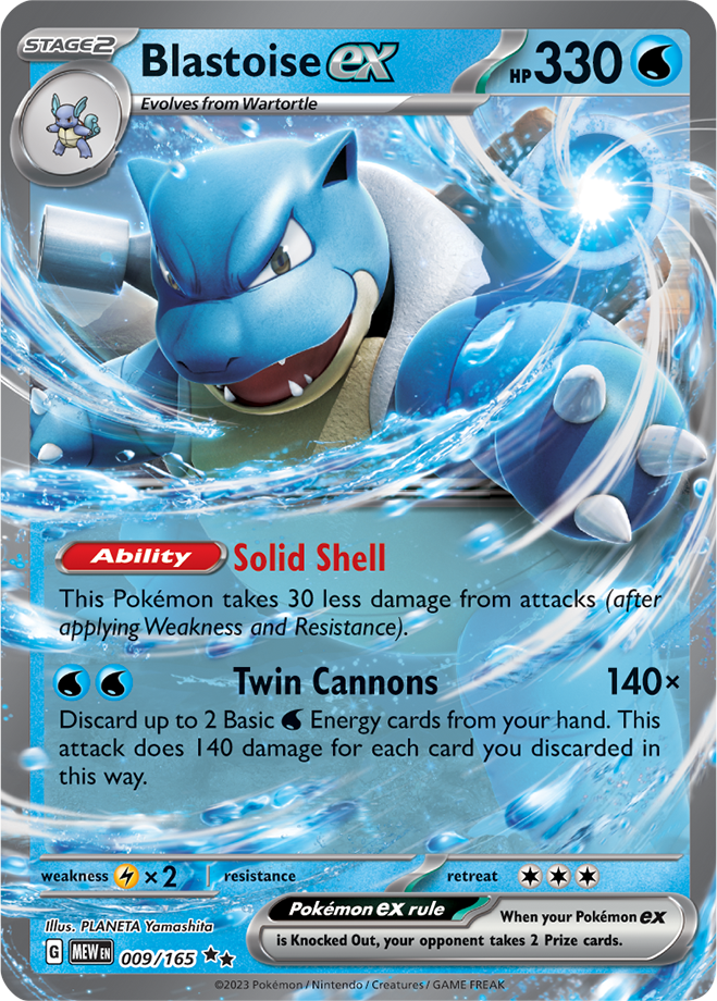 Blastoise EX 009/165