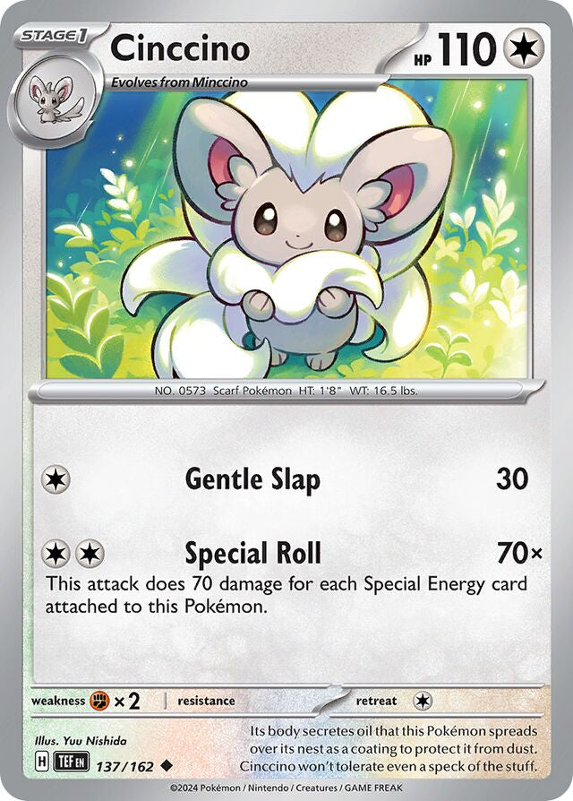 Cinccino Reverse Holo 137/162