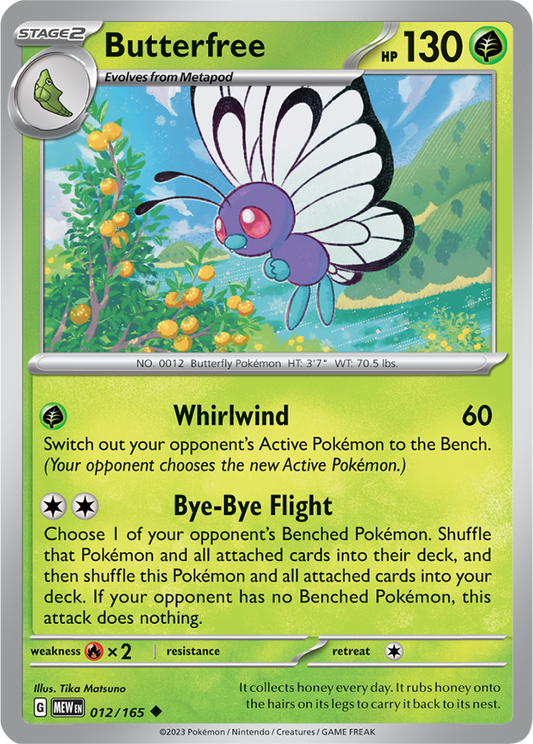 Butterfree Reverse Holo 012/165