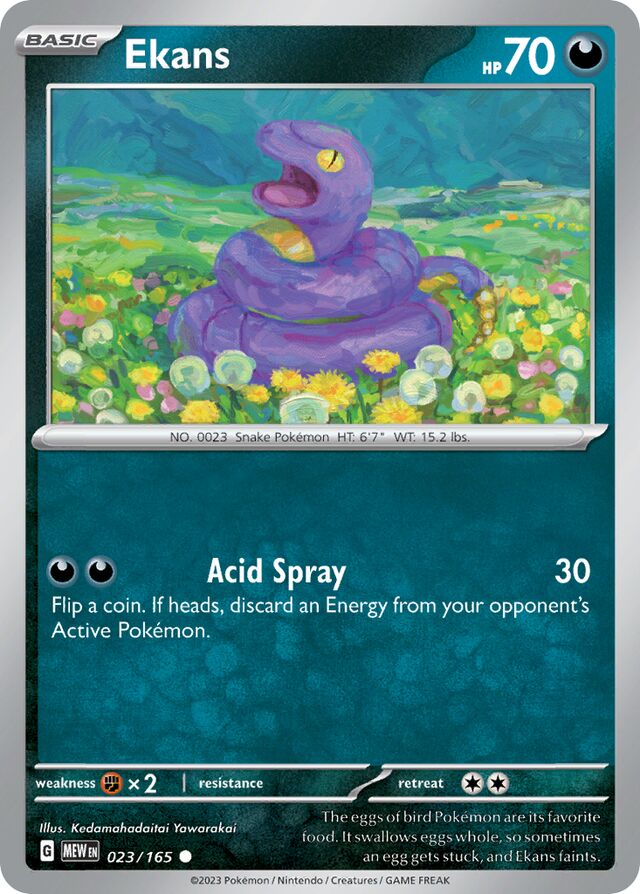 Ekans Reverse Holo 023/165