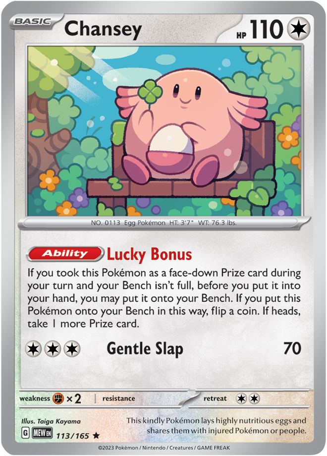 Chansey Reverse Holo 113/165