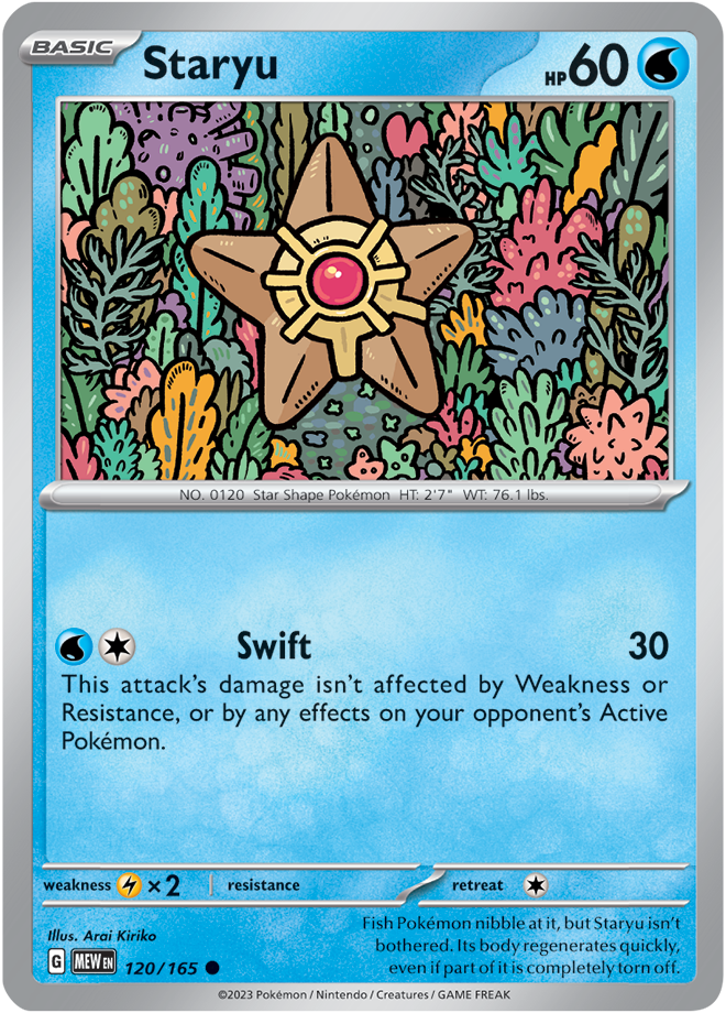 Staryu Reverse Holo 120/165