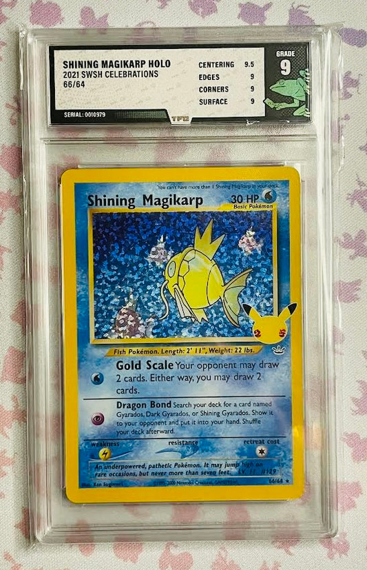 Shining Magikarp 66/64 - Celebrations Graded 9