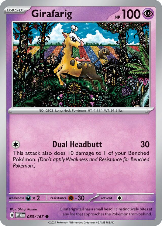 Girafarig Reverse Holo 083/167