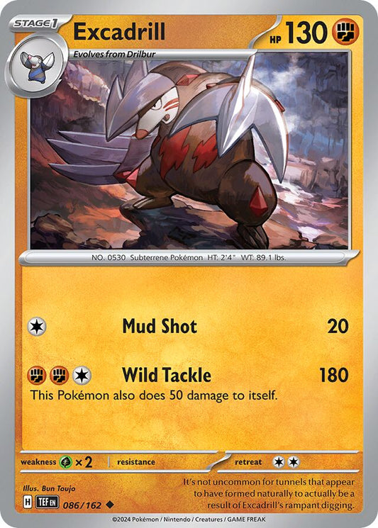 Excadrill Reverse Holo 086/162