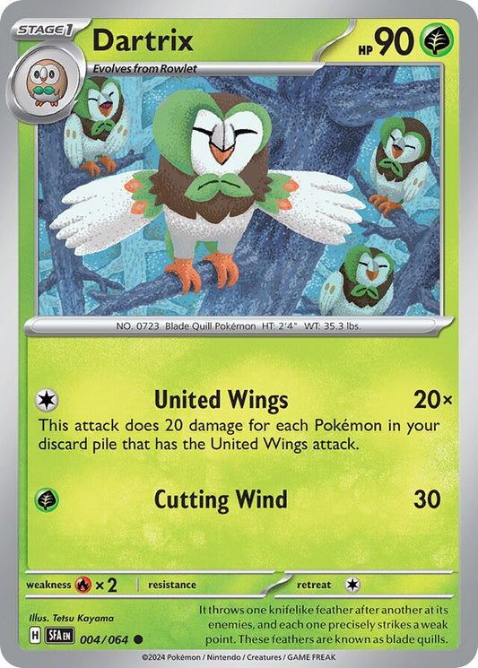 Dartrix Reverse Holo 004/064