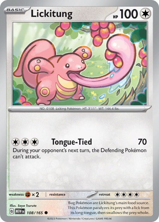 Lickitung Reverse Holo 108/165