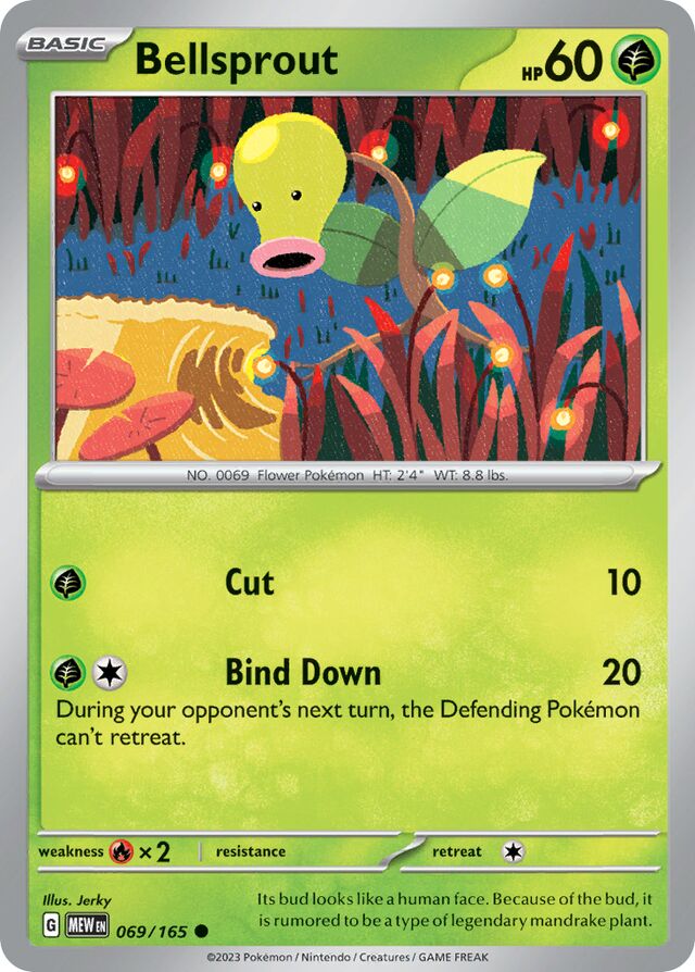 Bellsprout Reverse Holo  069/165