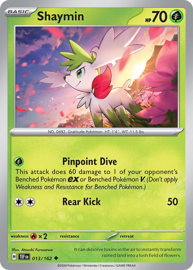 Shaymin Reverse Holo 013/162