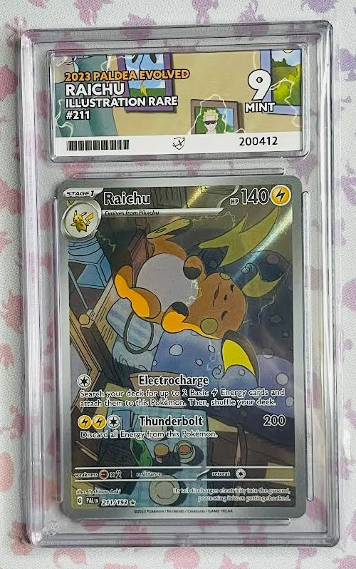 Raichu 211/193 - Paldea Evolved Graded 9