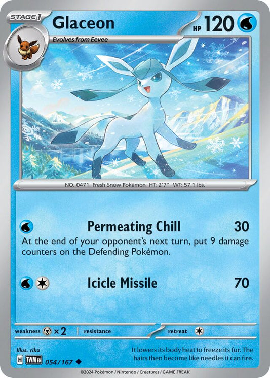 Glaceon Reverse Holo 054/167