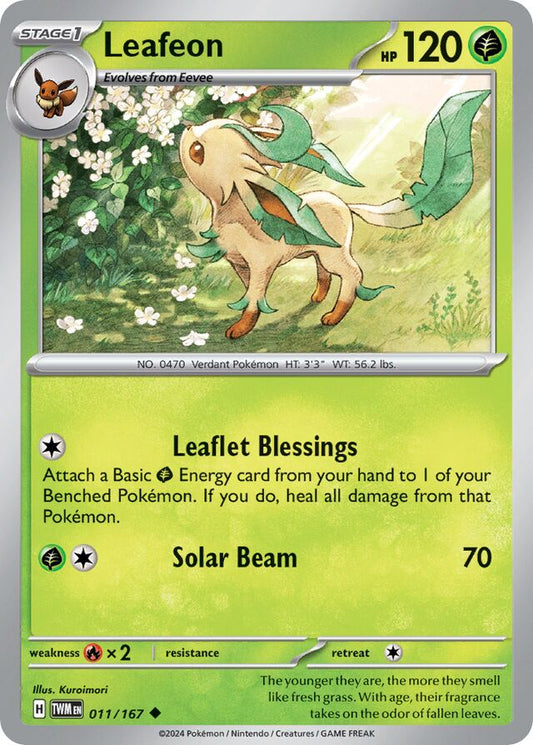 Leafeon Reverse Holo 011/167