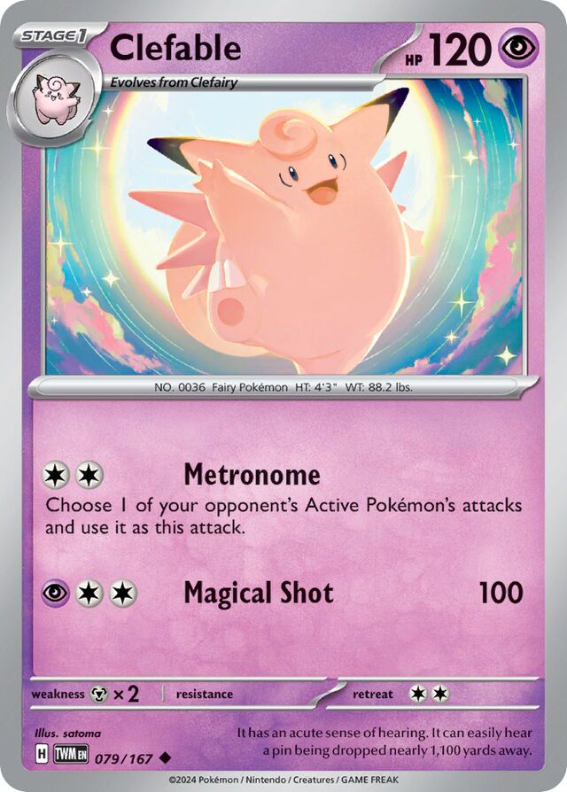 Clefable Reverse Holo 079/167