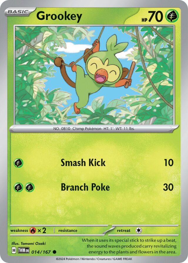 Grookey Reverse Holo 014/167