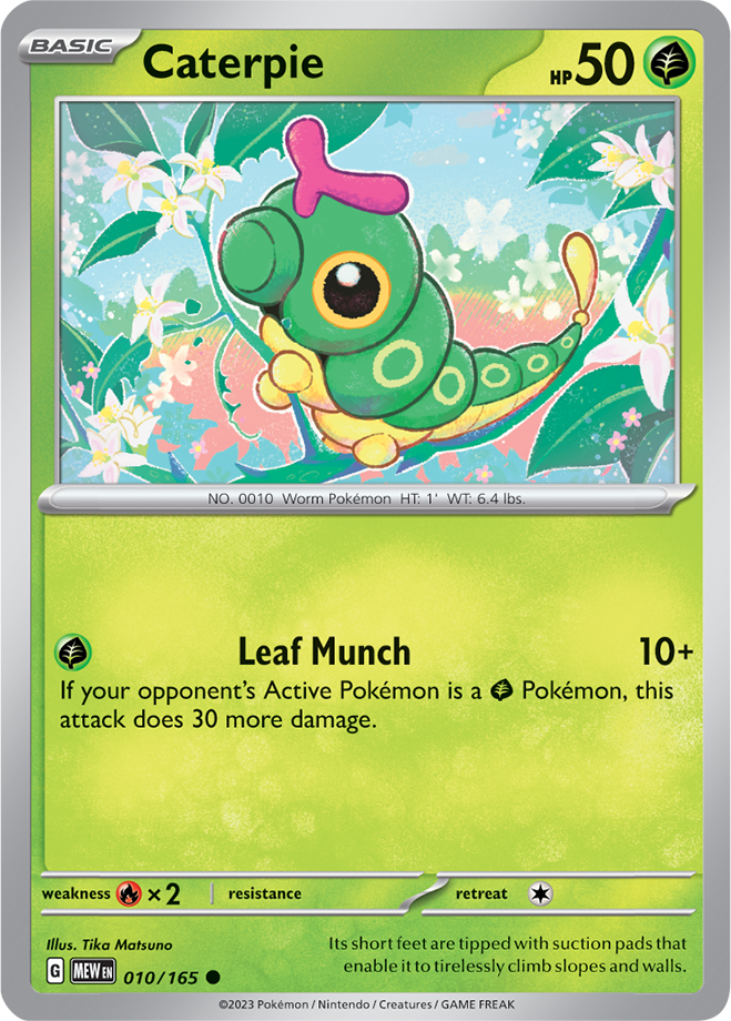 Caterpie Reverse Holo 010/165