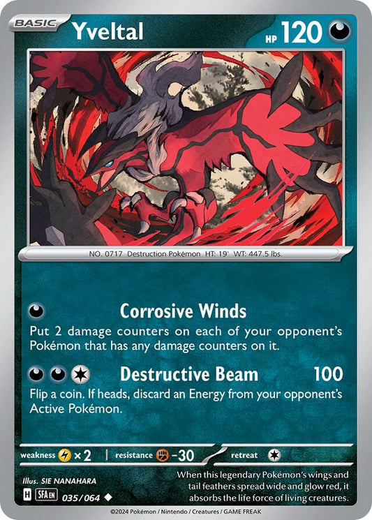 Yveltal Reverse Holo 035/064