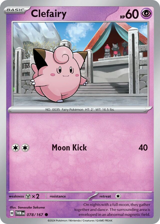 Clefairy Reverse Holo 078/167