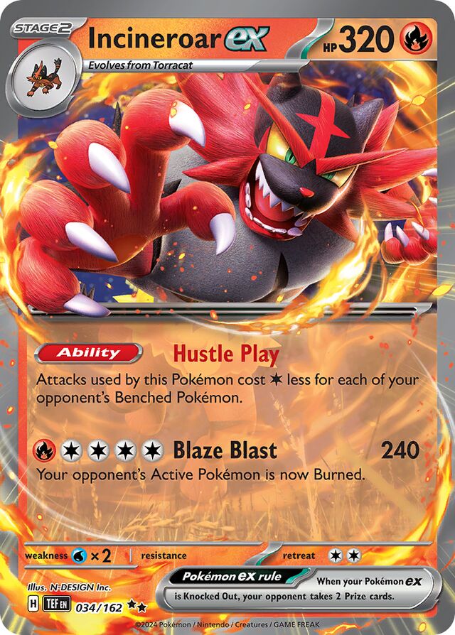 Incineroar EX 034/162