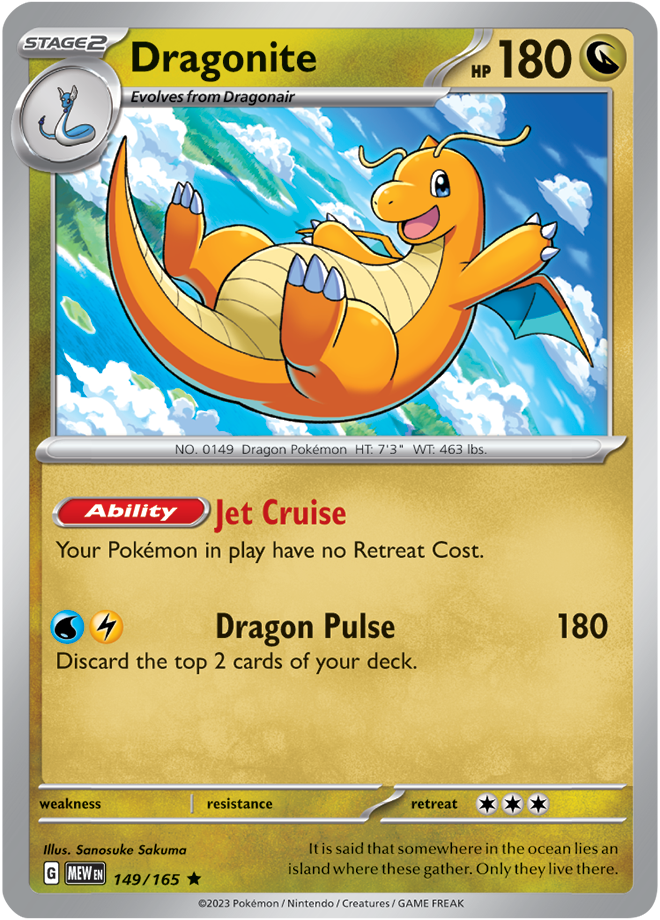 Dragonite Reverse Holo 149/165