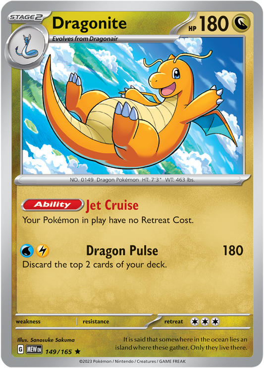 Dragonite Reverse Holo 149/165