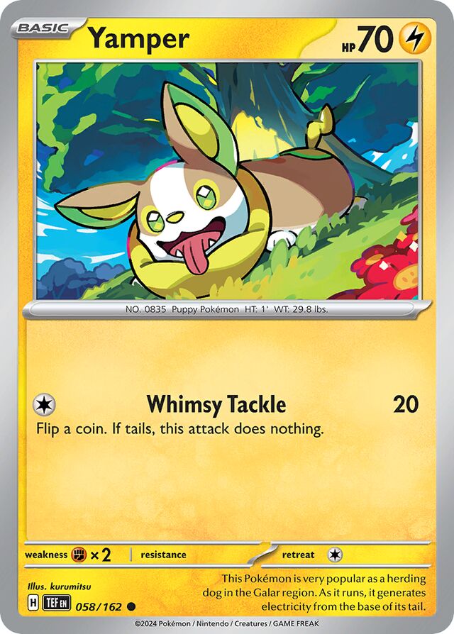 Yamper Reverse Holo 058/162