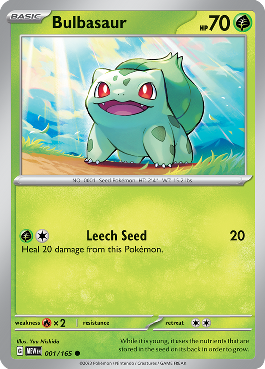 Bulbasaur Reverse Holo 001/165