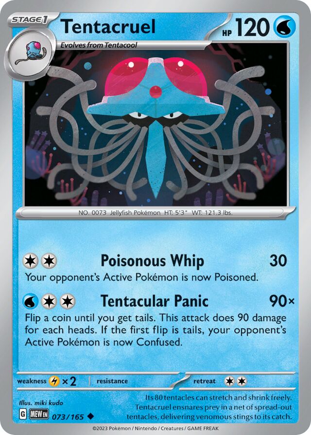 Tentacruel Reverse Holo 073/165