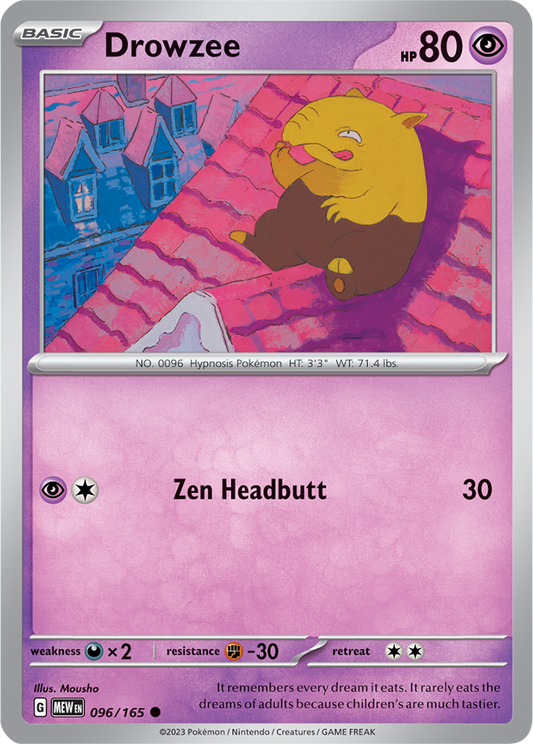 Drowzee Reverse Holo 096/165