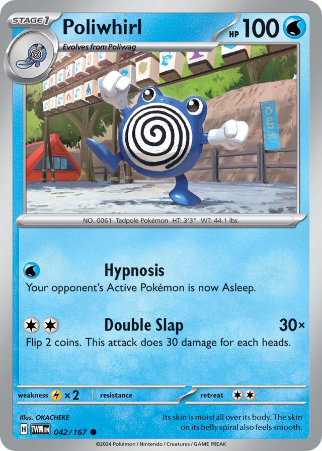 Poliwhirl Reverse Holo 042/167