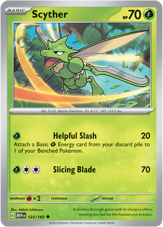 Scyther Reverse Holo 123/165