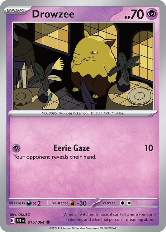 Drowzee Reverse Holo 016/064