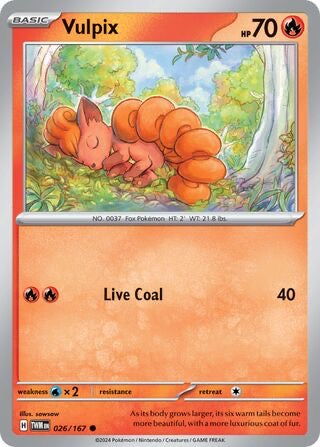 Vulpix Reverse Holo 026/167