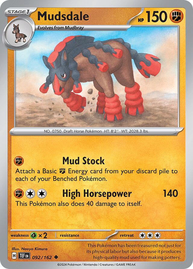 Mudsdale Reverse Holo 092/162