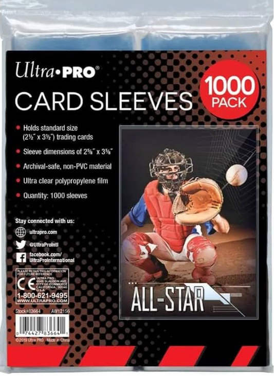 Ultra Pro Card Sleeves (100 Sleeves)