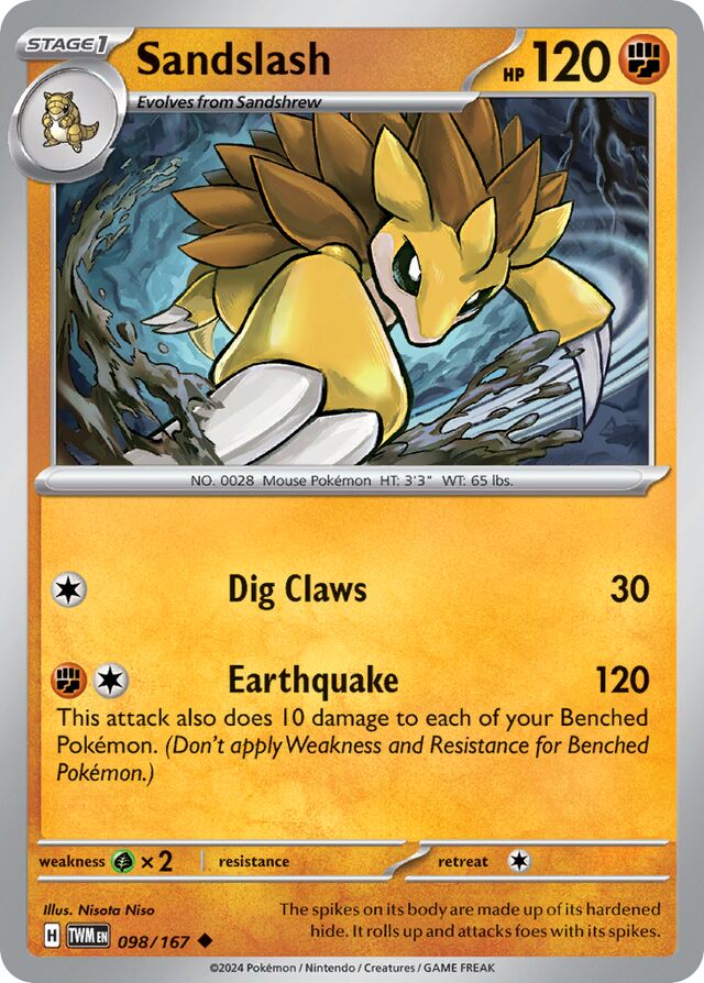 Sandslash Reverse Holo 098/167